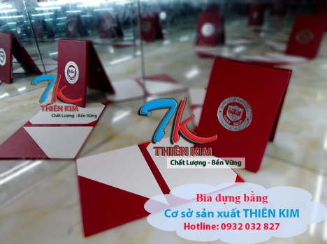Xưởng sản xuất bìa đựng bằng khen, bìa đựng bằng tốt nghiệp, làm bìa đựng bằng giá rẻ,