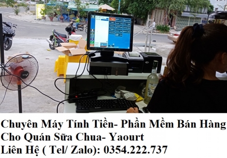 Bán máy tính tiền cho quán Sữa chua/ Yaourt tại Ninh Thuận giá rẻ