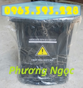 Thùng rác y tế đạp chân, thùng đựng rác thải bệnh viện, thùng rác nhựa HDPE