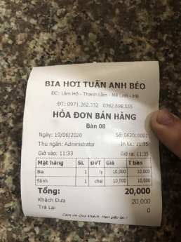 Chuyên máy tính tiền giá rẻ cho quán bia hơi tại BMT