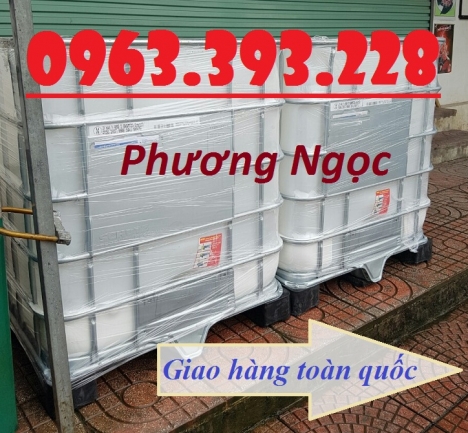 Tank nhựa IBC 1000L nhập khẩu, bồn nhựa 1 khối đựng hóa chất, bồn nhựa có khung sắt