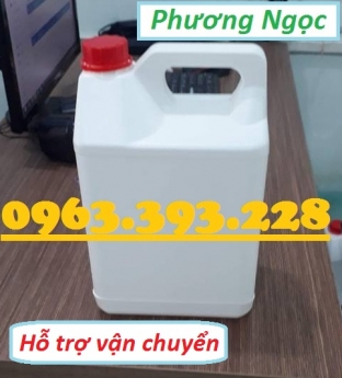 Can nhựa HDPE nguyên sinh, can nhựa đựng hóa chất 5 Lít, can nhựa 5L