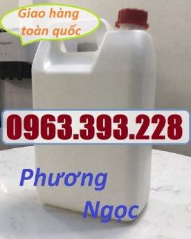 Can nhựa HDPE nguyên sinh, can nhựa đựng hóa chất 5 Lít, can nhựa 5L