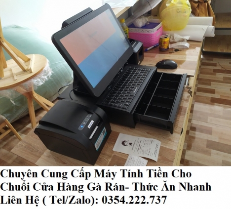 Nơi lắp đặt Nhanh tại Ninh Thuận giá máy tính tiền cho Cửa Hàng Gà Rán - Thức Ăn rẻ