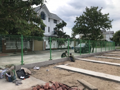 Hàng rào lưới thép mạ kẽm chắn sóng, hàng rào di động, lưới hàng rào