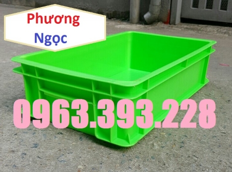 Thùng nhựa đặc B2, khay nhựa đặc, thùng nhựa công nghiệp có nắp, hộp nhựa B2