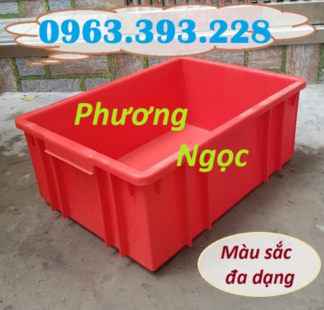 Thùng nhựa đặc B3, sóng nhựa bít, thùng nhựa đựng linh kiện, hộp nhựa công nghiệp