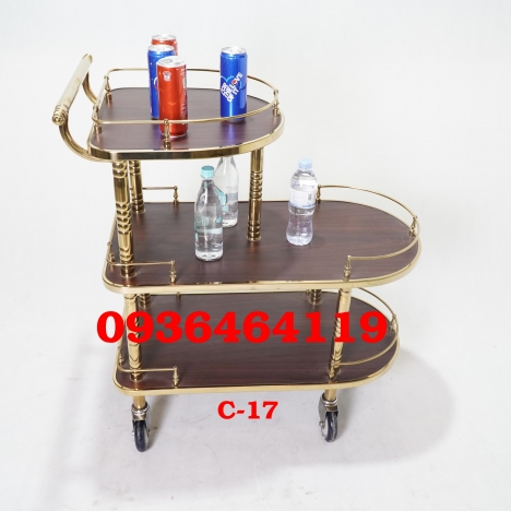 Các mẫu xe đẩy phục vụ nhà hàng khách sạn giá rẻ 2020