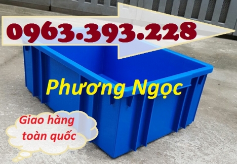 Thùng nhựa đặc B3, sóng nhựa bít, thùng nhựa đựng linh kiện, hộp nhựa công nghiệp