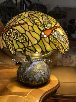Giao Lưu E Đèn Tiffany Chuồn Chuồn Hai Thân.