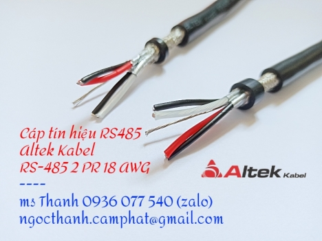 2P18AWG RS485, Altek Kabel, Cáp tín hiệu - cáp mạng công nghiệp RS-485