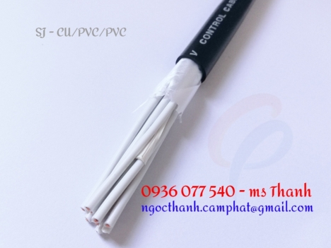 Sangjin 10C x 0.5 mm2, cáp điều khiển không chống nhiễu CU/PVC/PVC