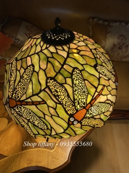 Giao Lưu E Đèn Tiffany Chuồn Chuồn Hai Thân.