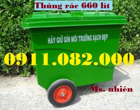 Cung cấp thùng rác số lượng lớn giá rẻ toàn quốc- Thùng rác 120L 240L 660L- lh 0911.082.000