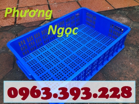 Sọt nhựa rỗng HS008, sọt nhựa công nghiệp,sóng nhựa hở cao 15, sọt nhựa đựng hàng siêu thị