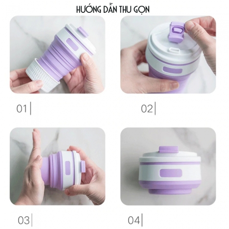 Cốc  Silicon gấp gọn