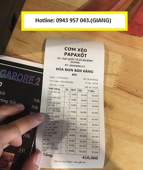 Quán cơm xéo Ninh Bình lắp máy tính tiền giá rẻ uy tín
