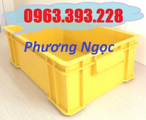 Thùng nhựa đặc công nghiệp, thùng nhựa đặc B4 có nắp, khay nhựa đựng ốc vít, hộp nhựa công nghiệp