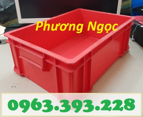 Thùng nhựa đặc công nghiệp, thùng nhựa đặc B4 có nắp, khay nhựa đựng ốc vít, hộp nhựa công nghiệp