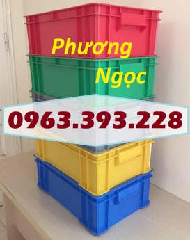 Thùng nhựa đặc công nghiệp, thùng nhựa đặc B4 có nắp, khay nhựa đựng ốc vít, hộp nhựa công nghiệp