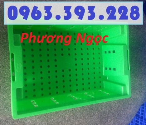 Sóng nhựa HS002, sọt nhựa đựng cá, sóng cá, sọt nhựa rỗng đựng hải sản, 
