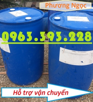 Thùng phuy nhựa nắp kín 220L đã qua sử dụng, thùng phuy nhựa 2 nắp nhỏ, thùng phuy nhựa đựng dầu