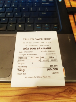 Cung cấp máy tính tiền cho shop hoa tươi tại BMT giá rẻ