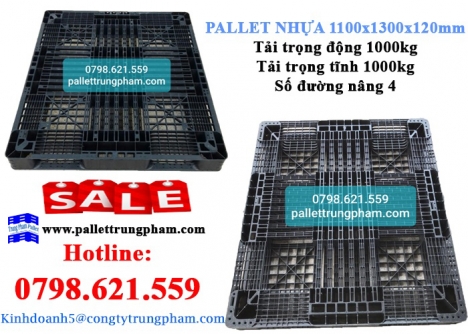 Pallet nhựa 1100x1300x120 giá ưu đãi