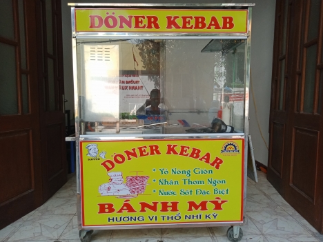 Thanh lý xe bánh mỳ Thổ Nhĩ Kỳ Doner Kebeb 1m2