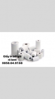 Giấy in hóa đơn in nhiệt giao hàng tận nơi freeship nội thành TP. BMT 