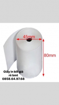 Cung cấp giấy in bill cho Quán Cafe,Nhà Hàng,Bank... tại BMT