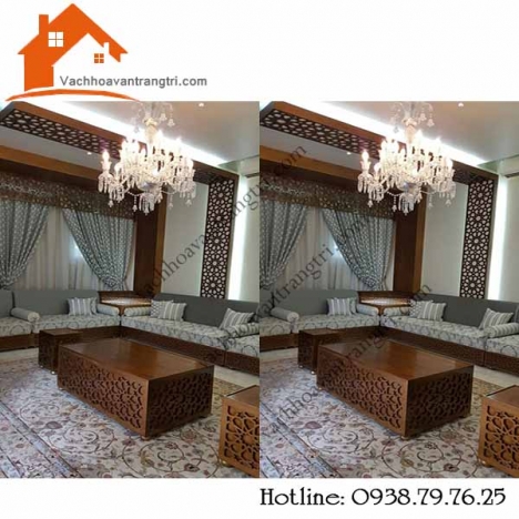Rạo rực với vách ngăn hoa văn trang trí phòng ngủ đẹp