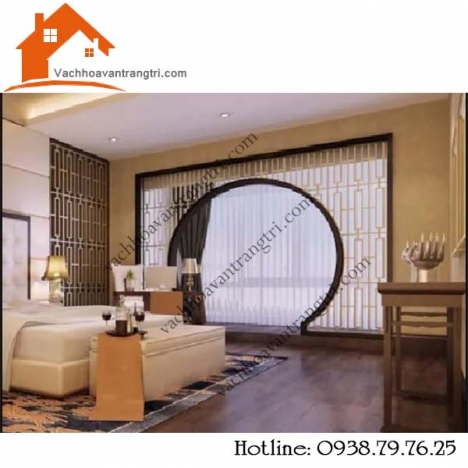 Rạo rực với vách ngăn hoa văn trang trí phòng ngủ đẹp