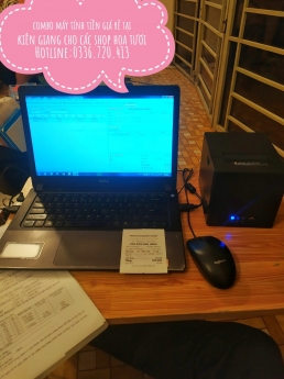 Bán máy tính tiền giá rẻ tại Kiên Giang cho shop hoa