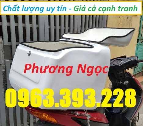 Thùng giao hàng trung, thùng chở hàng sau xe máy, thùng ship đồ ăn, thùng giao hàng nhanh