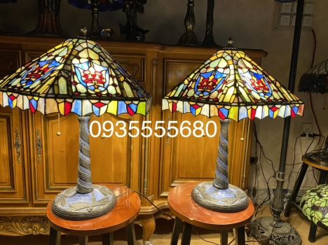 Giao lưu Đôi đèn Tiffany họa tiết cổ của Mỹ