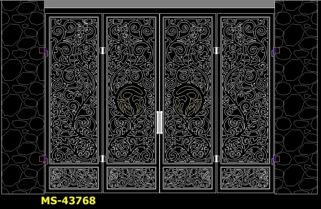Bản vẽ autocad hoa văn cắt CNC plasma