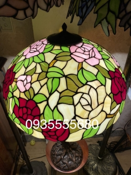 Giao lưu Đèn Tiffany họa tiết chim vẹt