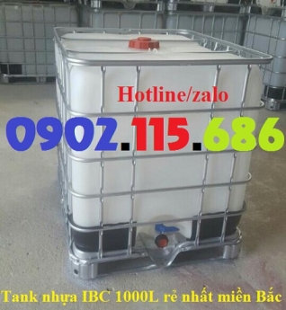 Tank IBC mới, tank IBC 1000l mới, tank nhựa mới giá rẻ, tank đựng hóa chất loại mới, tank IBC mới tạ