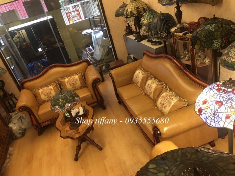 Thanh Lý Nhanh Gọn Nhẹ Bộ Sofa Da Bò Cao Cấp.