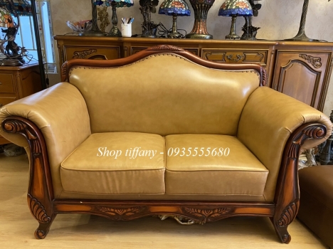 Thanh Lý Nhanh Gọn Nhẹ Bộ Sofa Da Bò Cao Cấp.