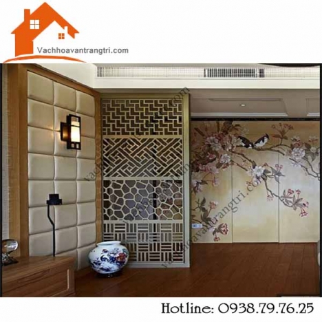 Trang trí phòng bếp với vách ngăn bằng gỗ đẹp 2020