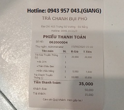 Thiết bị tính tiền giá rẻ mô hình trà chanh tại Bạc Liêu