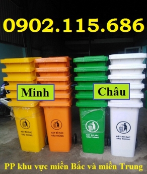 Thùng rác nhựa 120l giá rẻ, thùng rác công cộng 120l, thùng rác 120l ngoài trời, thùng rác nhựa 120l