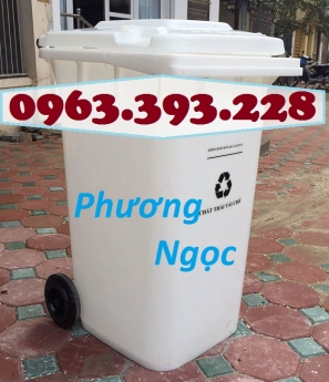Thùng rác công cộng 240L nắp kín, thùng rác nhựa HDPE, thùng rác công nghiệp 240L