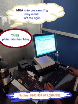 Lắp thiết bị tính tiền cảm ứng giá rẻ cho quán tea tại Cà Mau