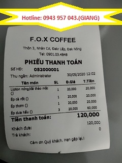 Lắp thiết bị tính tiền cảm ứng giá rẻ cho quán tea tại Cà Mau