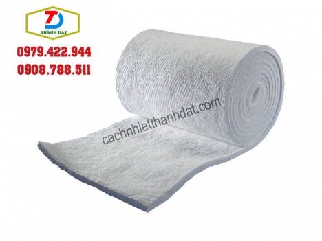 bông gốm ceramic cách nhiệt dạng cuộn làm lò sấy hiệu quả
