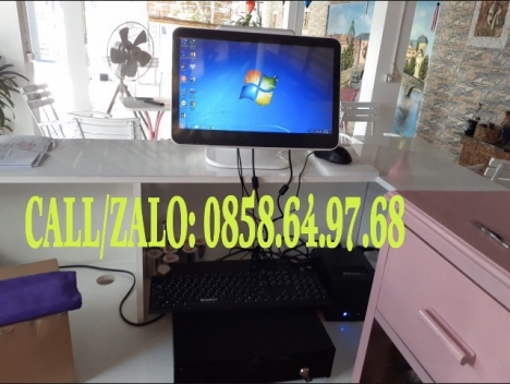 Lắp đặt máy tính tiền cho quán sữa chua trân châu tại BMT