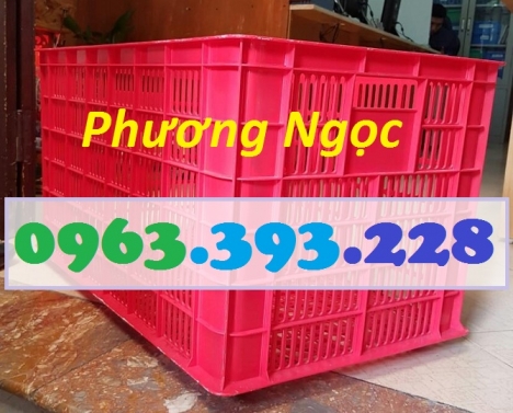 Sọt nhựa rỗng 5 bánh xe, sọt nhựa đẩy hàng, sọt nhựa đựng nông sản có bánh xe